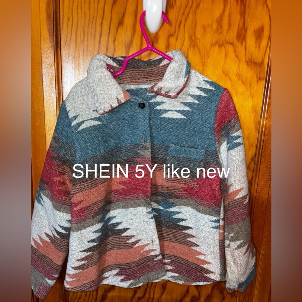 SHEIN Colorful Patterned Kids Jacket